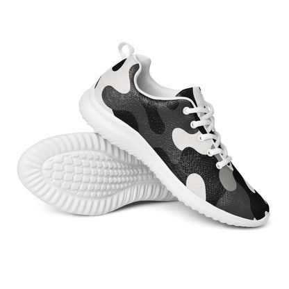 Dollar Hustle men's athletic shoes, white, front view