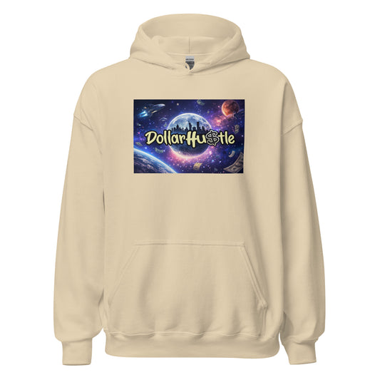 Space #1 design on sand heavy blend hoodie